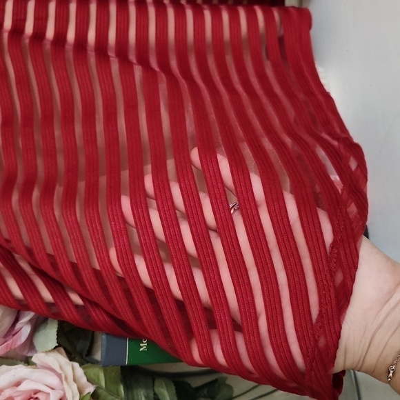 Torrid peplum Coctail Party Blouse Lace lined 00 M 10 - Picture 5 of 12